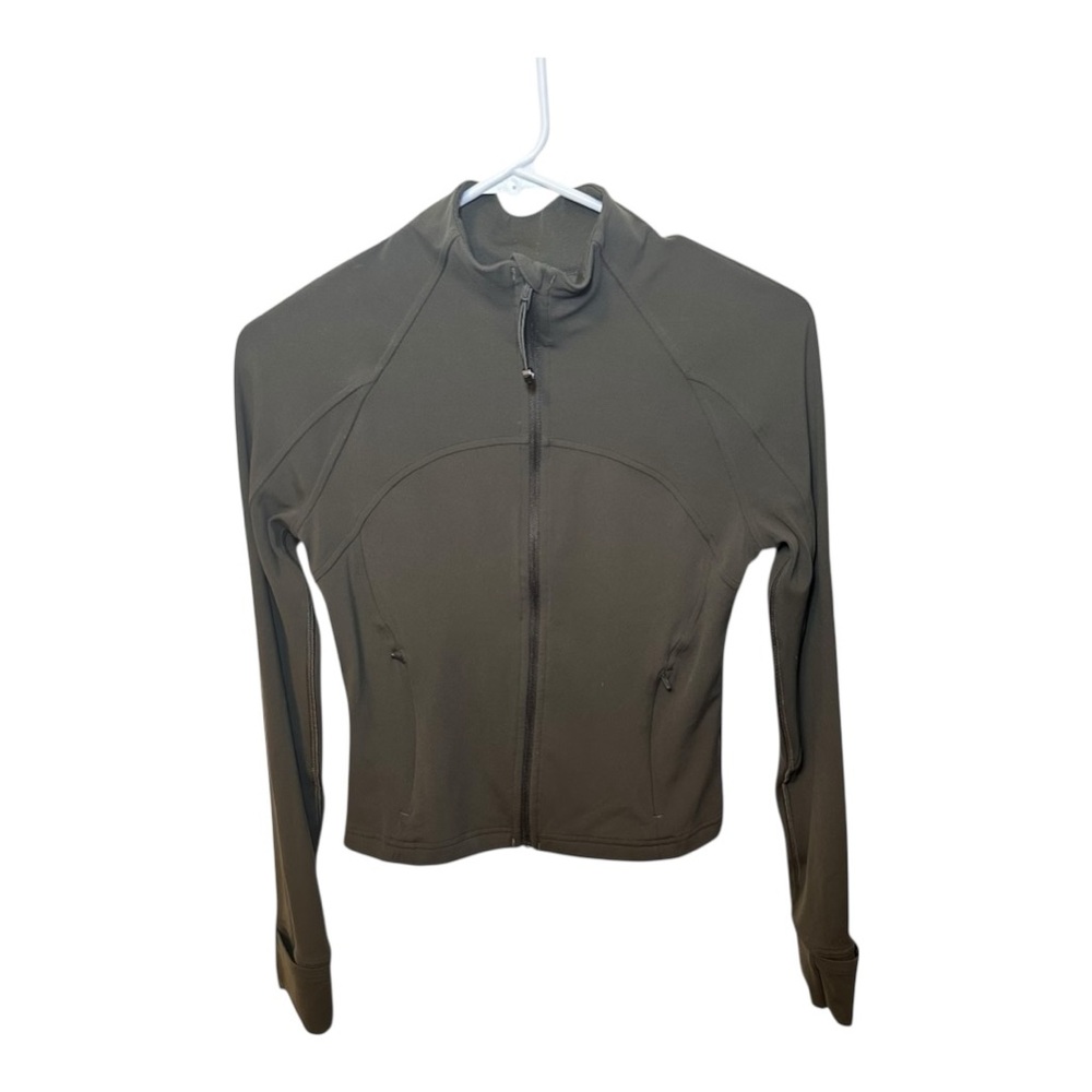 Lululemon Define Jacket Luon Size 6 Dark Olive Green NWT Without Tags - Picture 2 of 5